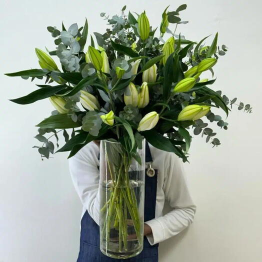 Lilly Eucalyptus Vase