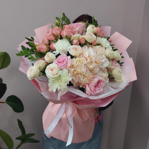 Букет с Калами и эустомами