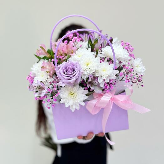 Bolso con flores