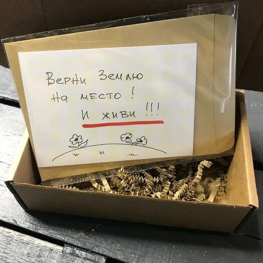 Открытка "Верни Землю на место"