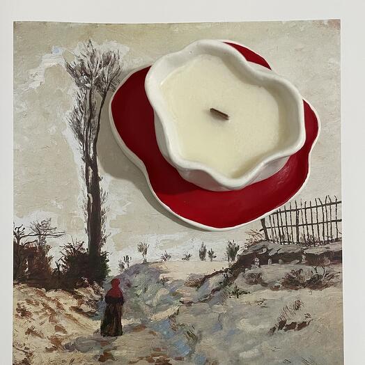 Свеча с ароматом «домашний какао» ·K11·