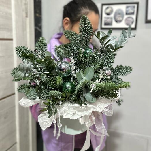 Композиция в коробочке из Датской ели 🌲