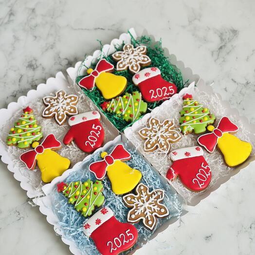 Пряники новогодние 1 кор-4 печенья