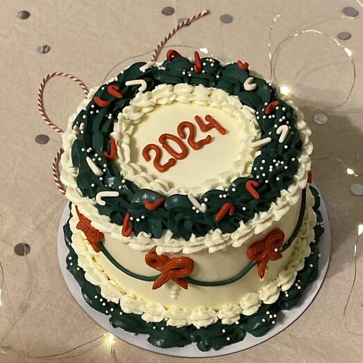 1 кг торт на Новый год 2026 на новогодний стол