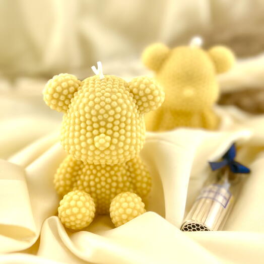 Teddy - scented candle with match sticks