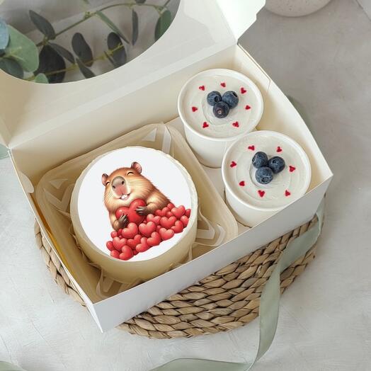 Бенто торт с картинкой и 2 cake to go