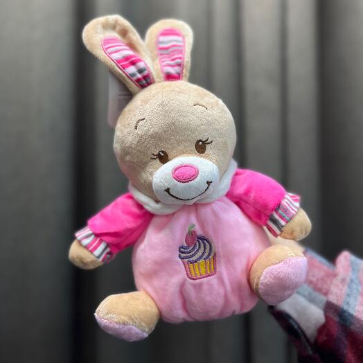 Игрушка мягкая Заяц с Погремушкой