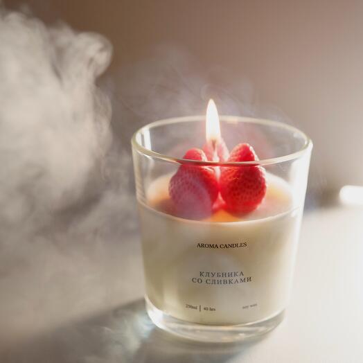 Vela perfumada "Fresa con crema"