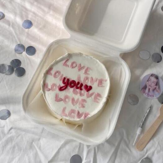 Бенто торт Love you