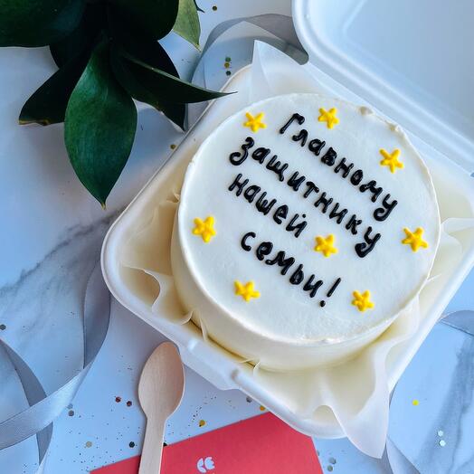 Бенто-торт «Защитнику»
