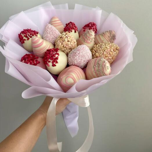 Букет из клубники 15шт