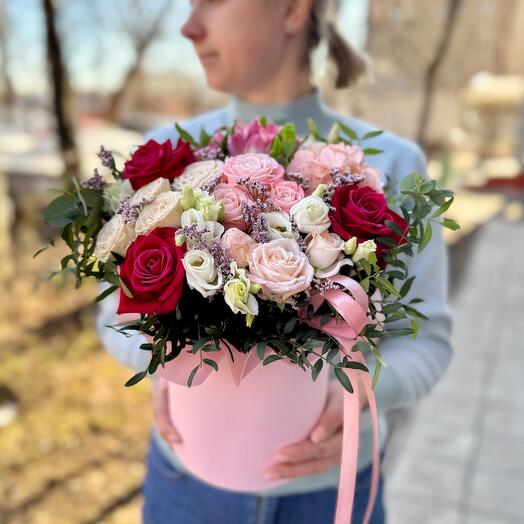 Caja de flores "Ternura"