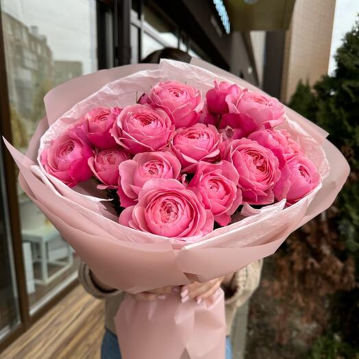 Букет с нежнейшими пионовидными розам💕