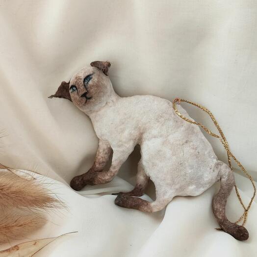 Ватная игрушка Кот с характером