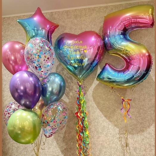 Шары на день рождения дочки 5лет