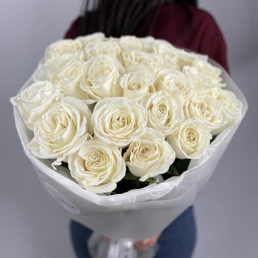 🌹 Букет от Flowersgift из 25 белых роз ▪️ 329