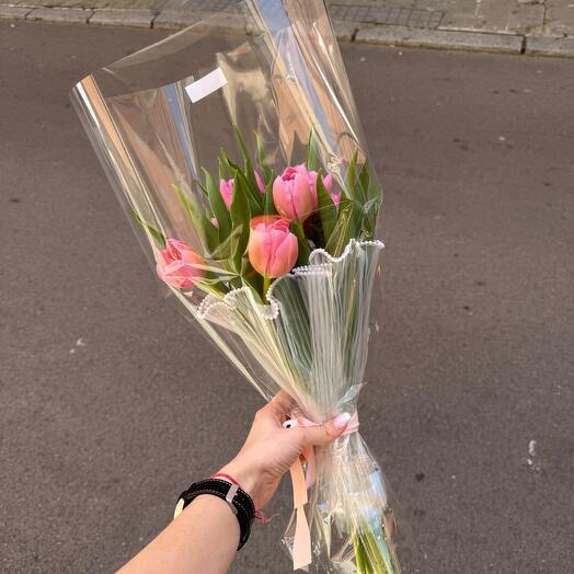 Blush (pink tulips bouquet)