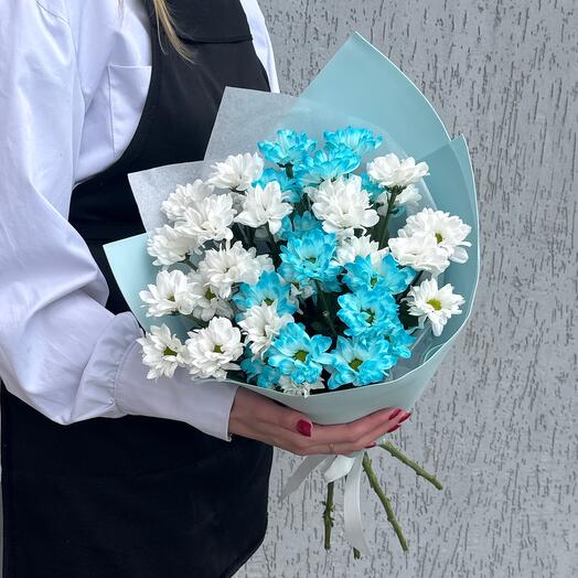 Букет из 5 веток хризантем