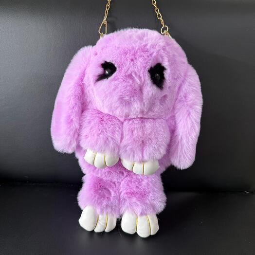 Сумка-зайка с цепочкой