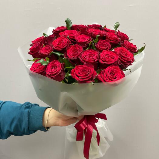 «Империя Роз» 👑🌹 моно букет 25 роз