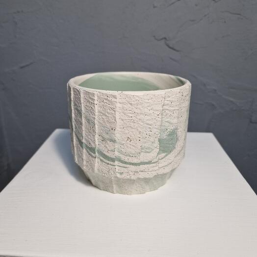 Кашпо керамика Marble