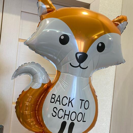 Лисёнок с надписью