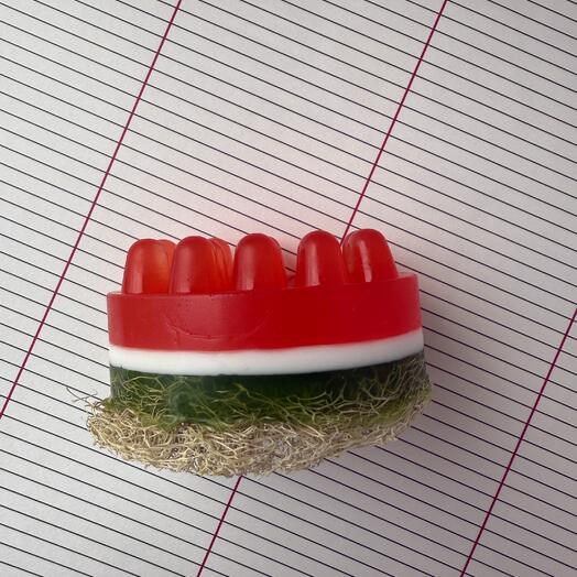 Мыло с люфой «АРБУЗ»