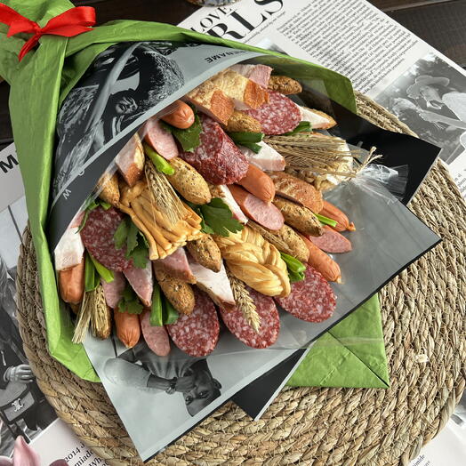 Мужской букет с грудинкой
