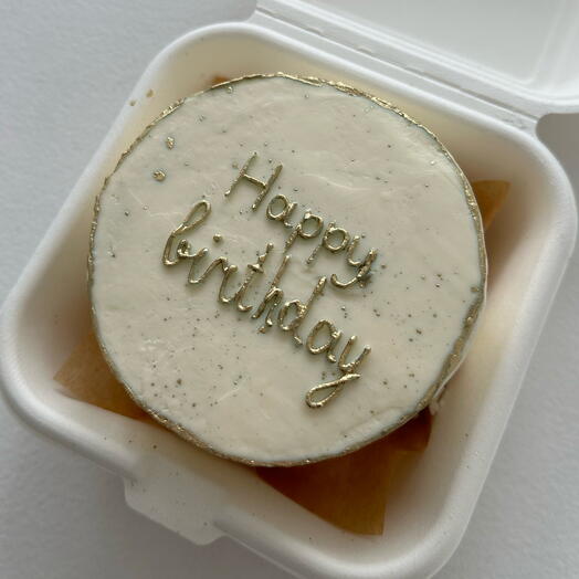 Бенто-торт «Happy Birthday» 🎂 | Мини торт в коробочке, подарок на день рождения