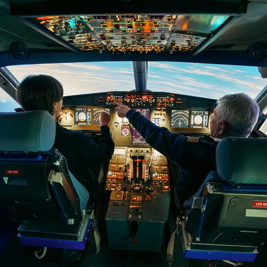 Подарочный сертификат «Полет в авиатренажере AIRBUS A320» (45 минут, От 1 до 3 чел.)