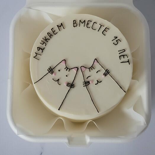 Бенто торт с котиками