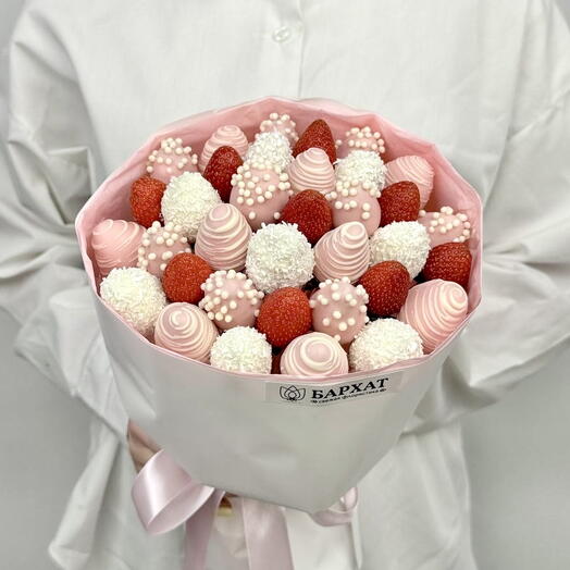 Букет из клубники, клубника в шоколаде Клубничные фантазии