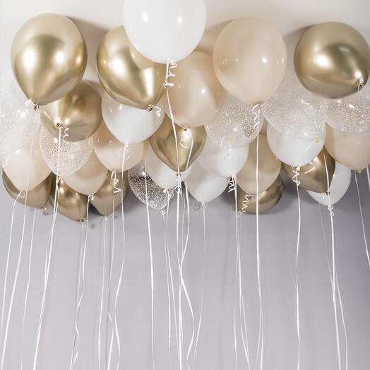 Набор гелиевых шаров под потолок «Аромат корицы»