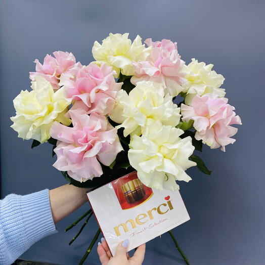 Французские розы с мерси ️🌹