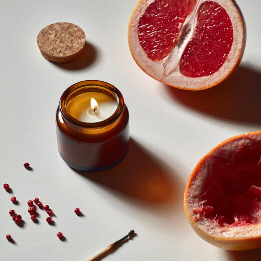 «Грейпфрут» парфюмерная эко-свеча