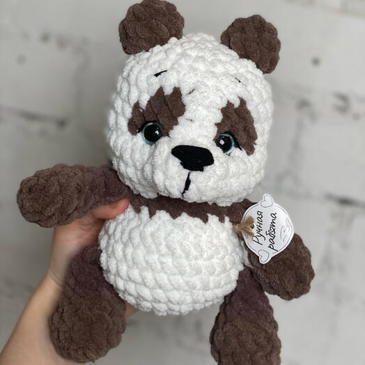 Игрушка панда ручной работы