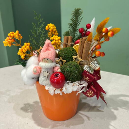 Новогодняя композиция "Аромат глинтвейна"