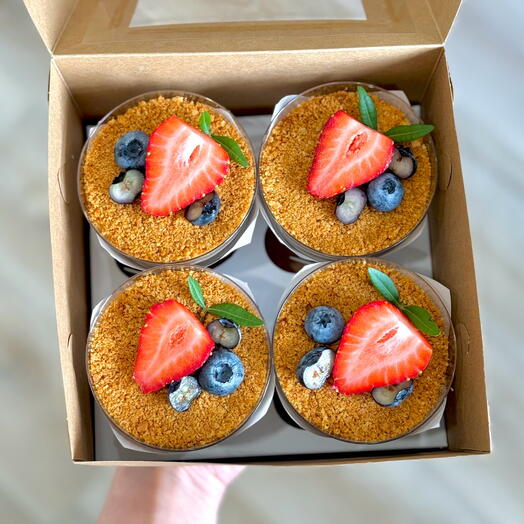 Медовик в стаканчике в подарок на день рождения, новый год, маме, подруге, мужу, парню, девушке, коллеге, врачу