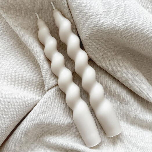 Свеча «Спираль» 2 шт