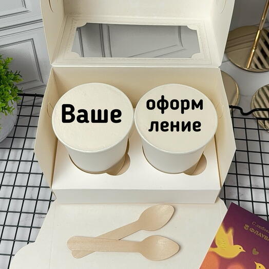 Бенто-торт в стакане набор cake to go,с вашим оформлением