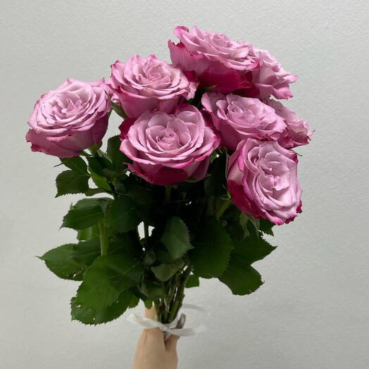 Букет роз Infused Pink 9 шт