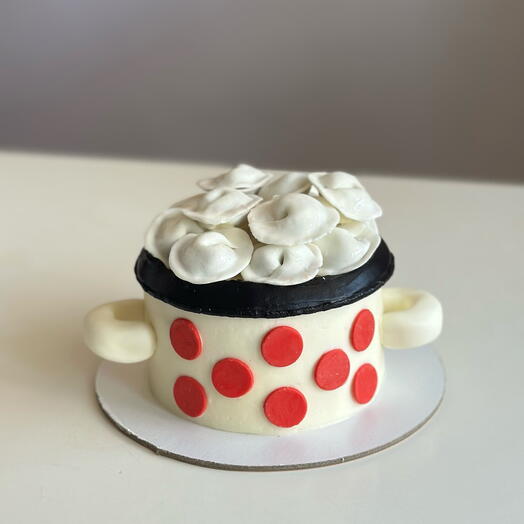 Бенто-торт кастрюля с пельменями мини торт на 23 февраля защитнику мужчине мужу папе герою