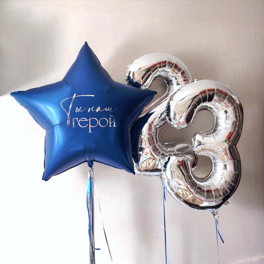 Шары на 23 февраля для мужчины,сына, папы , коллеги