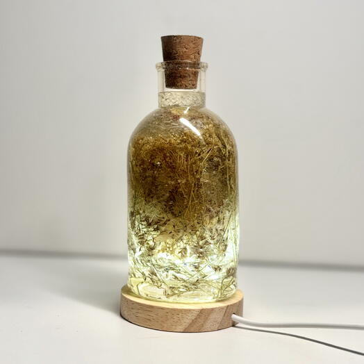 ночник бутылка из эпоксидной смолы