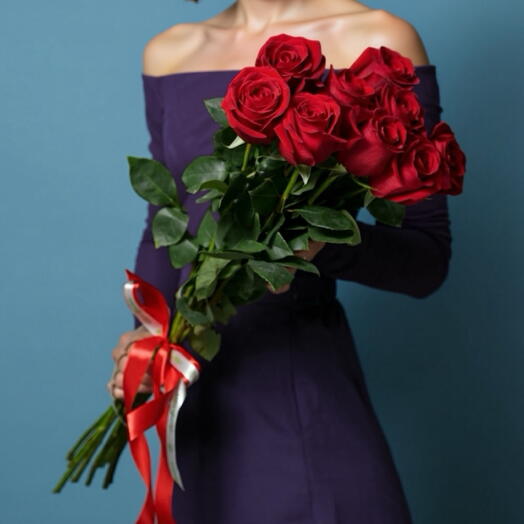 Букет из 9 красных роз 🌹