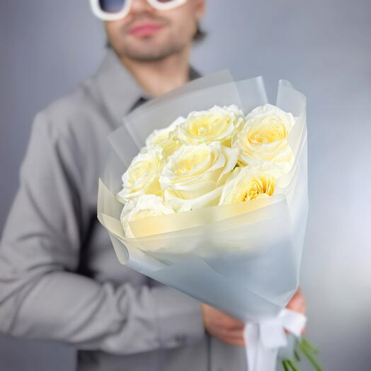 Букет роза Кэндллайт (Candlelight) 7шт