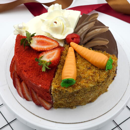 Торт на день рождения 1,5 кг  4 Сезона Любви