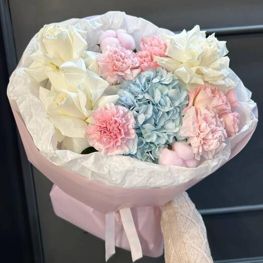 Букет розовое счастье