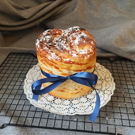 Кулич краффин пасхальный курага-лимон