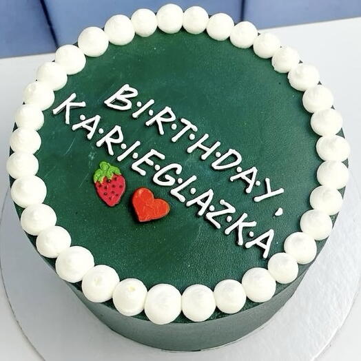 Торт ламбет на день рождения для подруги "Birthday"